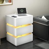 image:imageVINGLI LED Nightstand with Charging Station 3 Drawer Nightstand White Nightstand Acrylic Nightstand Smart Nightstand Wood Nightstand Bedroom Modern Night Stand Bedside Table End TableWhite