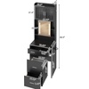 image:imageVINGLI Large Vanity Set with Lighted MirrorModern Makeup Vanity Table Set with LED Lights in 3 ColorsBedroom Dressing Table with 2 Large Drawers and Storage Shelves for WomenBlackampGoldBlack