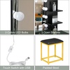 image:imageVINGLI Large Vanity Set with Lighted MirrorModern Makeup Vanity Table Set with LED Lights in 3 ColorsBedroom Dressing Table with 2 Large Drawers and Storage Shelves for WomenBlackampGoldBlack