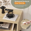 image:imageVINGLI Night Stand Set of 2 Rattan Nightstands with Charging Station 1772 W Boho Wood Nightstand for Bedroom Bed Side Table with Charging Station Wooden Night Stands Oak Real Rattan End TableOak