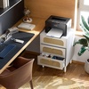 image:imageVINGLI Night Stand Set of 2 Rattan Nightstands with Charging Station 1772 W Boho Wood Nightstand for Bedroom Bed Side Table with Charging Station Wooden Night Stands Oak Real Rattan End TableWhite