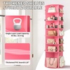 image:imageVINGLI Pink Rotating Shoe Rack Tower 7 Tier 360Shoe Storage for Girls Room 73 Tall Vertical Carousel Organizer for Kids Shoes Toys amp Dolls Cute Nursery Corner Shelves No Tool AssemblyPink