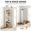 image:imageVINGLI Pink Rotating Shoe Rack Tower 7 Tier 360Shoe Storage for Girls Room 73 Tall Vertical Carousel Organizer for Kids Shoes Toys amp Dolls Cute Nursery Corner Shelves No Tool AssemblyWhite