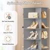 image:imageVINGLI Pink Rotating Shoe Rack Tower 7 Tier 360Shoe Storage for Girls Room 73 Tall Vertical Carousel Organizer for Kids Shoes Toys amp Dolls Cute Nursery Corner Shelves No Tool AssemblyGrey