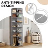image:imageVINGLI Pink Rotating Shoe Rack Tower 7 Tier 360Shoe Storage for Girls Room 73 Tall Vertical Carousel Organizer for Kids Shoes Toys amp Dolls Cute Nursery Corner Shelves No Tool AssemblyGrey