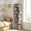 image:imageVINGLI Pink Rotating Shoe Rack Tower 7 Tier 360Shoe Storage for Girls Room 73 Tall Vertical Carousel Organizer for Kids Shoes Toys amp Dolls Cute Nursery Corner Shelves No Tool AssemblyGrey
