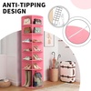 image:imageVINGLI Pink Rotating Shoe Rack Tower 7 Tier 360Shoe Storage for Girls Room 73 Tall Vertical Carousel Organizer for Kids Shoes Toys amp Dolls Cute Nursery Corner Shelves No Tool AssemblyPink