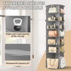 image:imageVINGLI Pink Rotating Shoe Rack Tower 7 Tier 360Shoe Storage for Girls Room 73 Tall Vertical Carousel Organizer for Kids Shoes Toys amp Dolls Cute Nursery Corner Shelves No Tool AssemblyGrey