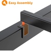 image:imageVINGLI Queen Platform Bed Frame with Wood Headboard amp Footboard 12Inch UnderBed Storage Space LED 2 AC 2 USB 1 TypeC Charging Port Sturdy Metal NoiseFree Design Modern Apartment BedroomBlackIndustrial Brown