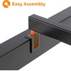 image:imageVINGLI Queen Platform Bed Frame with Wood Headboard amp Footboard 12Inch UnderBed Storage Space LED 2 AC 2 USB 1 TypeC Charging Port Sturdy Metal NoiseFree Design Modern Apartment BedroomBlackWash Gray