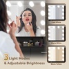 image:imageVINGLI Vanity Desk with Mirror and Lights Large Makeup Cabinet with 4 Drawers amp 3 Cabinets amp 10 LED Lights in 3 Lighting Modes amp Charging Station Dressing Table for Dressing Room Bedroom White8Drawers  Cabinet  Stool