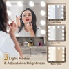 image:imageVINGLI Vanity Desk with Mirror and Lights Large Makeup Cabinet with 4 Drawers amp 3 Cabinets amp 10 LED Lights in 3 Lighting Modes amp Charging Station Dressing Table for Dressing Room Bedroom White8Drawers  Cabinet  Stool