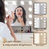 image:imageVINGLI Vanity Desk with Mirror and Lights Large Makeup Cabinet with 4 Drawers amp 3 Cabinets amp 10 LED Lights in 3 Lighting Modes amp Charging Station Dressing Table for Dressing Room Bedroom White8Drawers  Cabinet  Stool