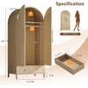 image:imageVINGLI Wardrobe Closet with 2 Doors and 2 Drawers 72 H Wardrobe Cabinet Closet Freestanding Clothing Storage Cabinet Wooden White Bedroom Armoire Combination for Hanging ClothesOak