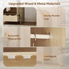 image:imageVINGLI Wardrobe Closet with 2 Doors and 2 Drawers 72 H Wardrobe Cabinet Closet Freestanding Clothing Storage Cabinet Wooden White Bedroom Armoire Combination for Hanging ClothesOak