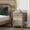 image:imageVINGLI White Nightstand with Charging Station High Gloss Led Night Stand with Drawers End Table Bedside Table Smart Nightstand Modern Small Night Stand for Bedroom 1563 W1161 D2362 HGrey