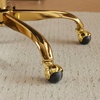 image:imageVINGLI Wide Criss Cross Legged Office ChairButtprint Ergonomic Desk Chair Comfy with PillowampGold BaseDualUse withno WheelsAdjustable Vanity Swivel Chair for BedroomHome OfficeTeddy PlushPurpleCherished White